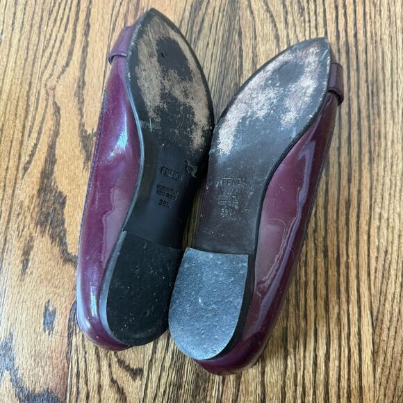 Fendi Patent Leather Ballet Flats with Buckle - Picture 5 of 11